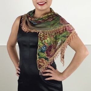 Michal Negrin Beaded Shawl
